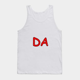 DA name. Personalized gift for birthday your friend. Tank Top